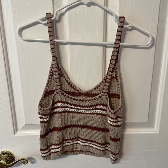 American Eagle Cropped Crochet Tank - Picture 2 of 2